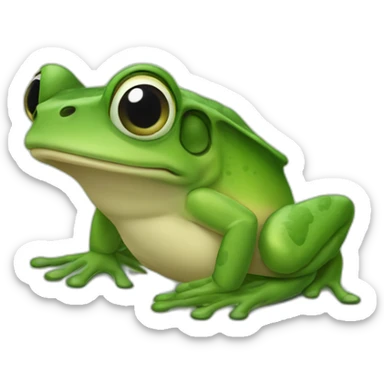 Une grenouille qui vole sticker
