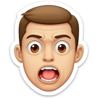 ugly, gooner, drolling sticker