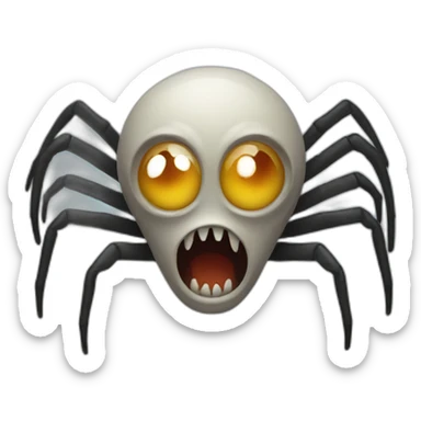 scary spider sticker