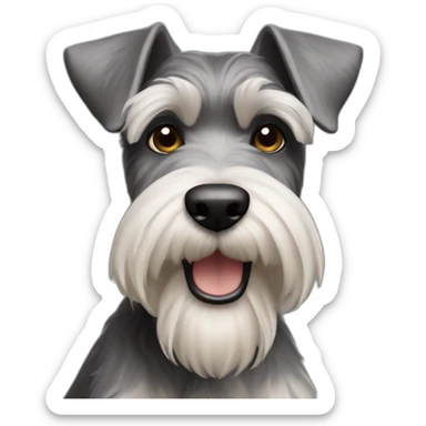 perros schnauzer mini sticker