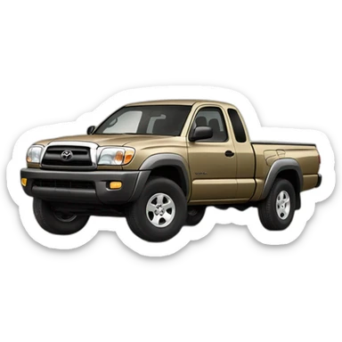 2003 Toyota Tacoma ext cab 2wd with sand paint sticker