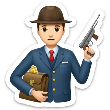 Mach mir einen Trader der an der börse arbeitet mit verschrenkten armen sticker