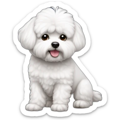 Chien Bichon maltais sticker