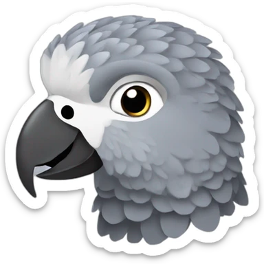African Grey Parrot sticker
