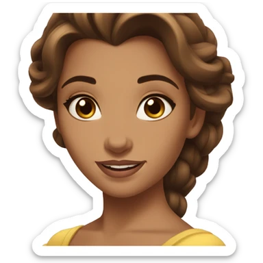 Belle beauty and the beast sticker