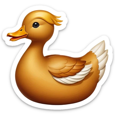 Peking duck with crispy golden skin, Chinese cuisine emoji sticker