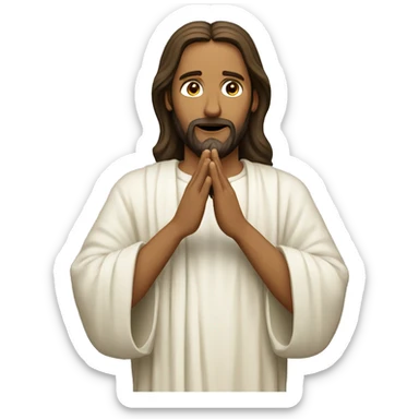 Jesus, praying sticker