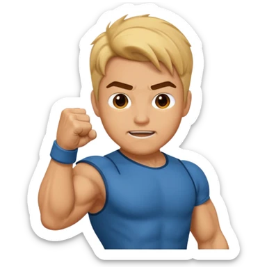 Mark from "G-force" doing fist pump. sticker