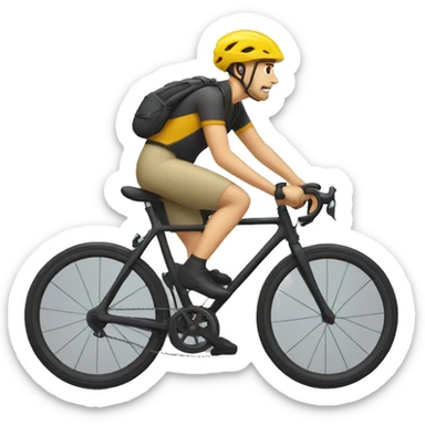 Homme en velo sticker