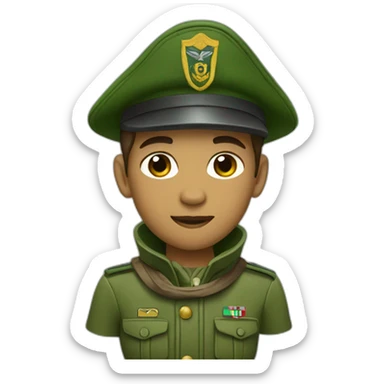 Scout regiment wears forest-green clothes sticker