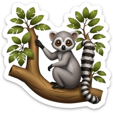 lemur tree sticker