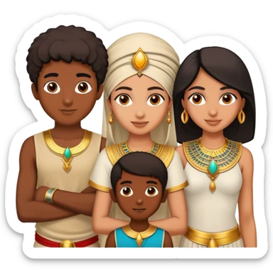 5 bestfriends, 1 indian girl, 1 Egyptian boy, persian girl 1 moroccan boy 1 black boy sticker