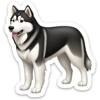 Alaskan Malamute Dog Full Body sticker