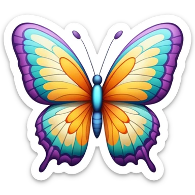 Papillon sticker