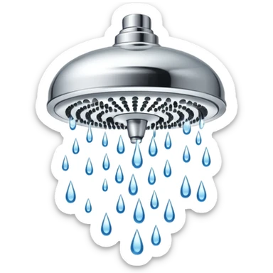 Showerhead sticker