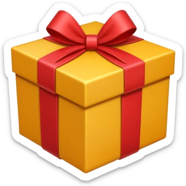 opened gift box sticker