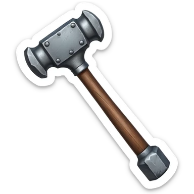 Judgement hammer sticker