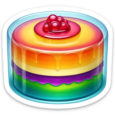 Transparent Jelly Cake sticker
