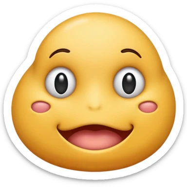 An emoji symbolizing a prostate sticker