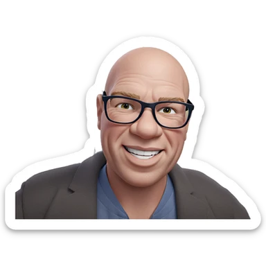 smiling boy in glasses meme sticker