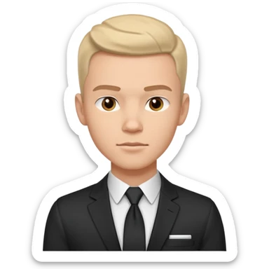 man wearing a black strap watch portrait, head and shoulders only, square jawline, strong facial structure, confident expression, black strap wristwatch visible, 3D cartoon, mobile game icon style, clean background, no text, no watermark
 sticker