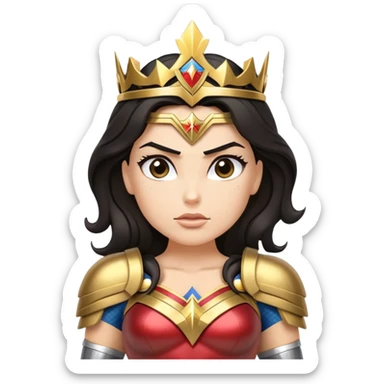 Wonder Woman superhero sticker