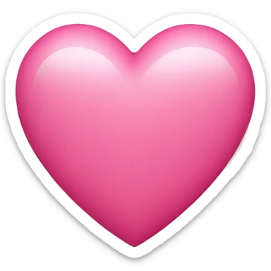 Pink heart sticker
