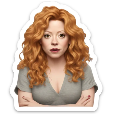 natasha lyonne shrug sticker