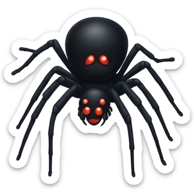 black widow spider sticker