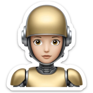 make it more robotic sticker