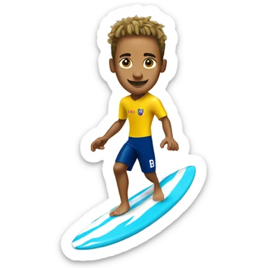 Neymar Jr surfing sticker
