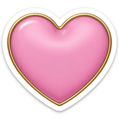 Make a pink heart with a cursive R in the middle sticker