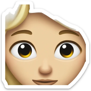 Blonde haired sleepy biy sticker
