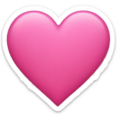 Pink heart  sticker