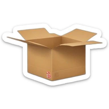 EMPTY PIZZA BOX sticker