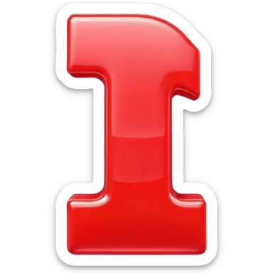 An animated number 1  sticker