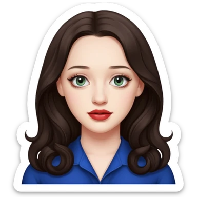 Kat Dennings real features sticker