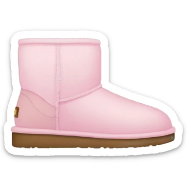 Botas uggs con rosa pastel sticker