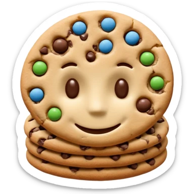 Chocolate Chip Cookie Man sticker