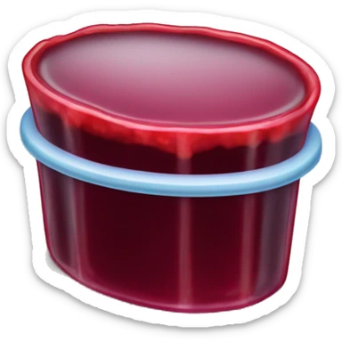 Cranberry Jell-O sticker