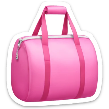 Pink gym bag  sticker