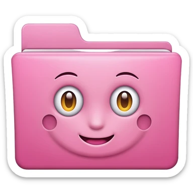 folder pink sticker