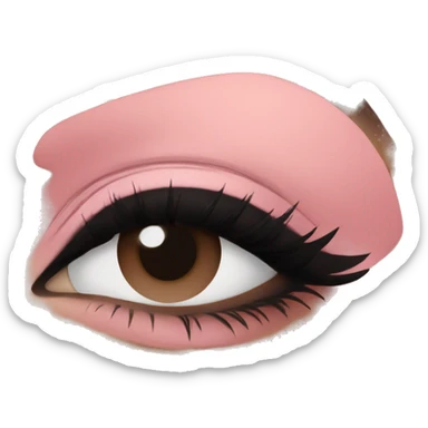 Soft pink eyeshadow sticker
