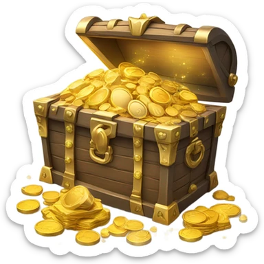 treasure chest sticker