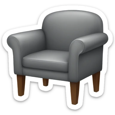 gray chair  sticker