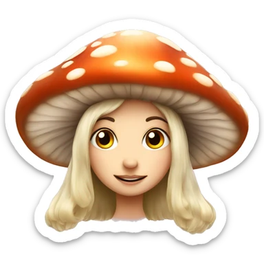 mushroom fairy  sticker