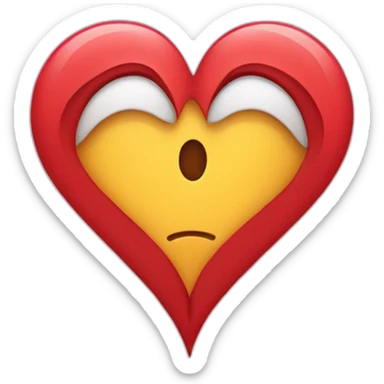 heart-shaped tear sticker