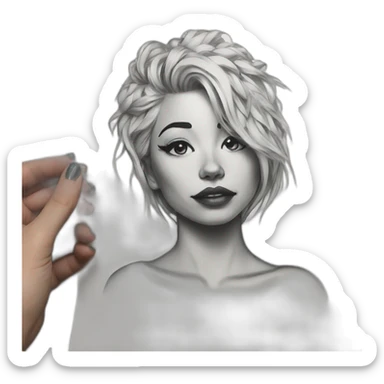 tattoo sketch sticker