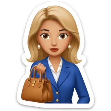 italian fashion with bag sticker