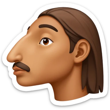 nose from side sticker